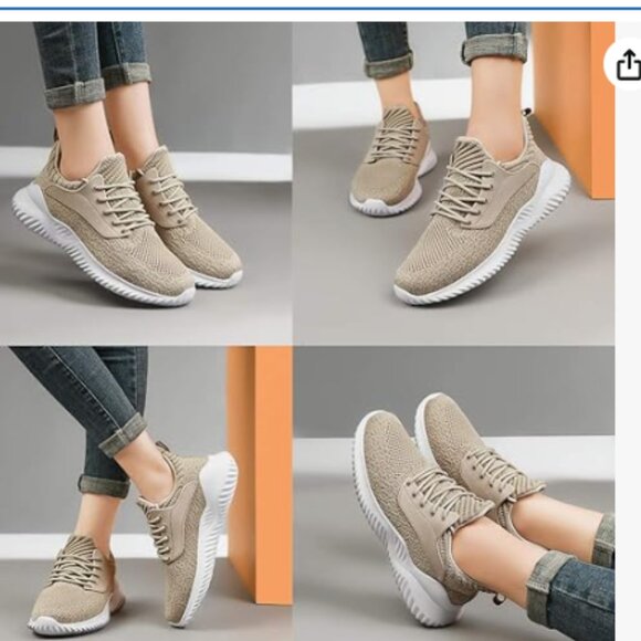 Beige slip on walking sneaker - Picture 8 of 9